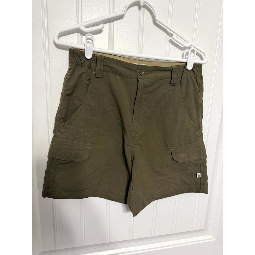 REI Cargo Shorts Mens 30 Olive Green Sahara UPF 40+ Hiking Outdoor Utility